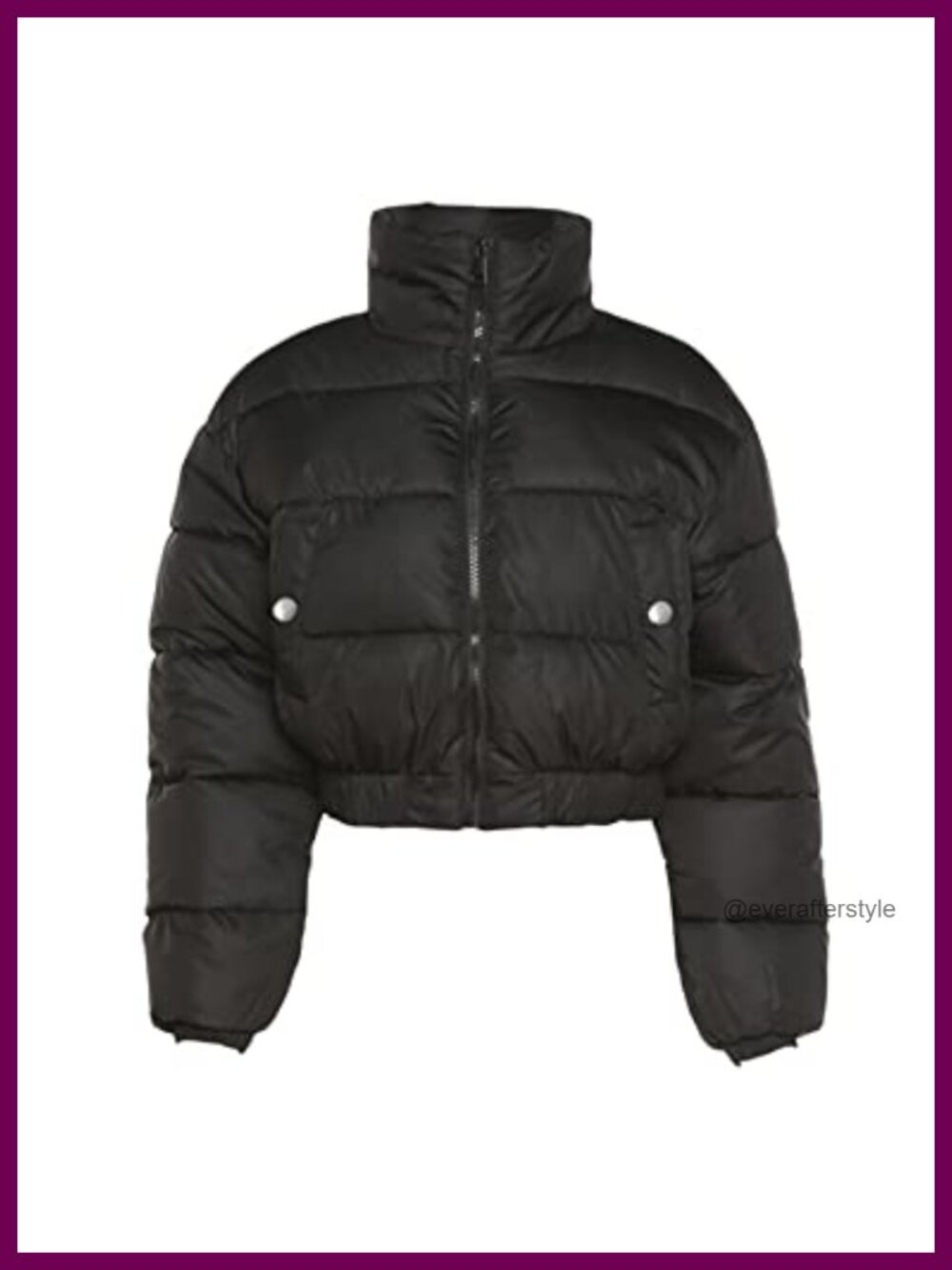 Gihuo Womens Cropped Puffer Jacket Quilted Winter Coat